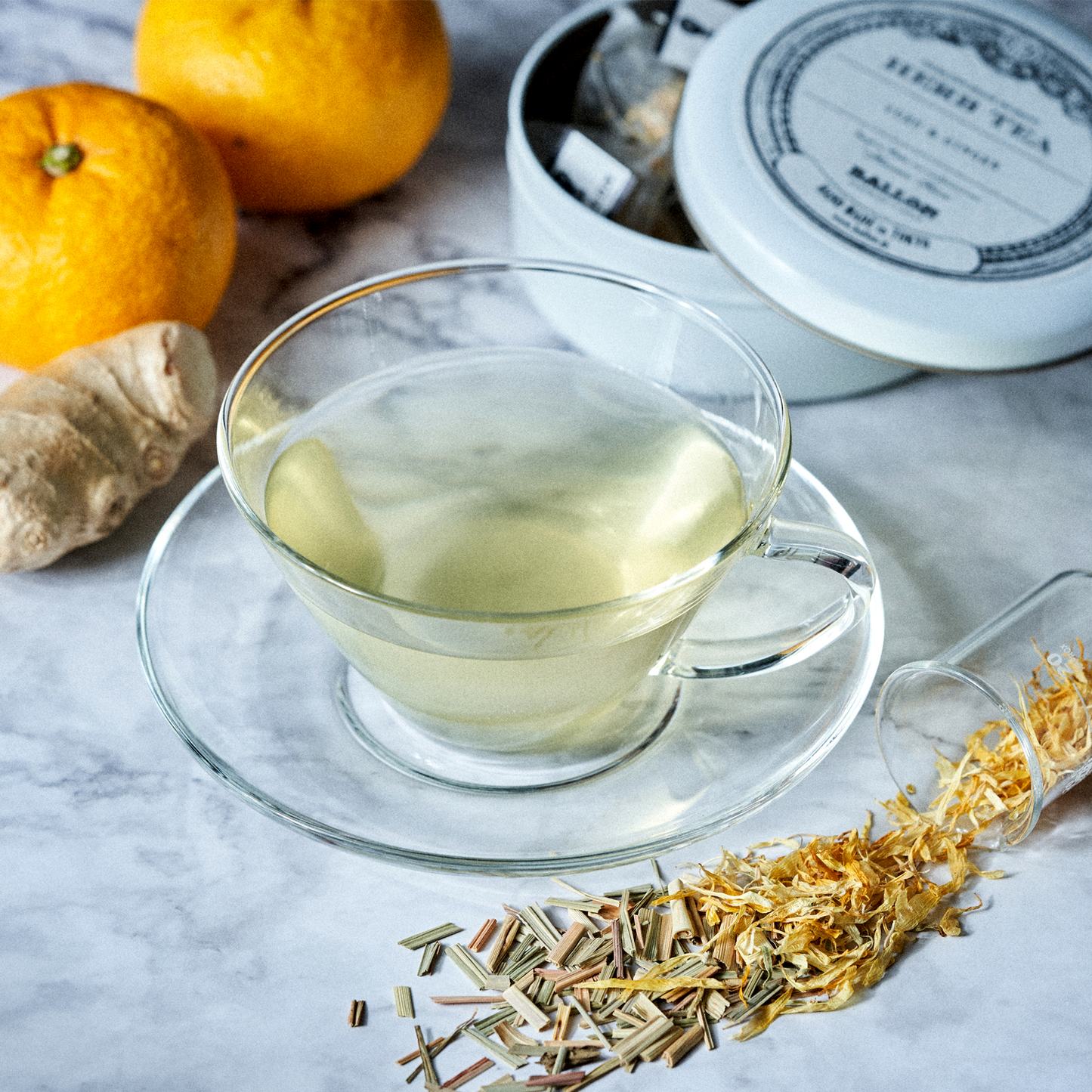 ホットなハーブティー”YUZU & GINGER”