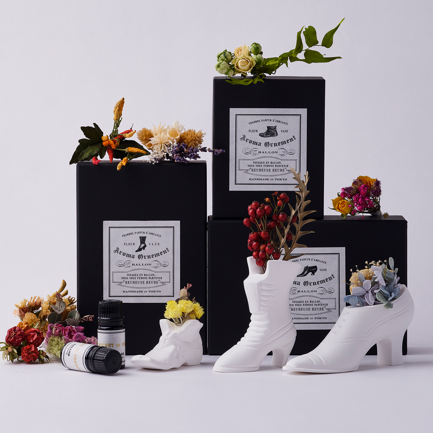 AROMA ORNAMENT FLOWER VASE "Daniel"