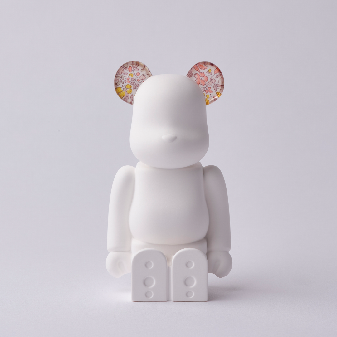 BE@RBRICK AROMA ORNAMENT No.0 LIBERTY FABRICS / Katie and Millie NATURAL COLOR