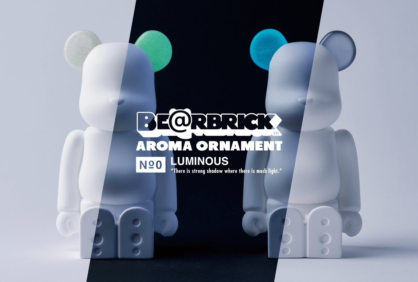 BE@RBRICK AROMA ORNAMENT No.0 LUMINOUS GRAY