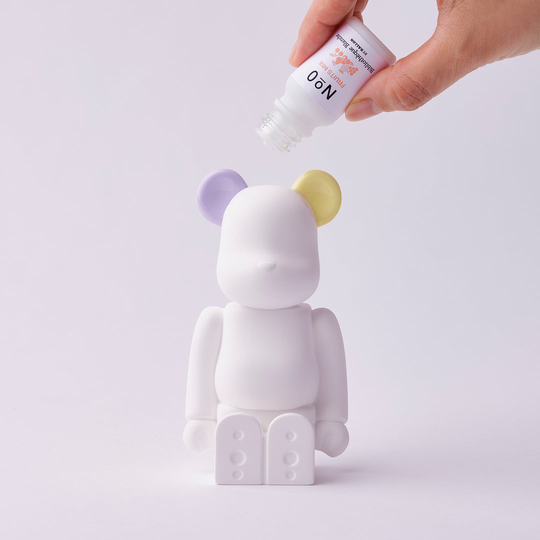 BE@RBRICK AROMA ORNAMENT No.0 COLOR SWEET W-DOUBLE- PURPLE YELLOW
