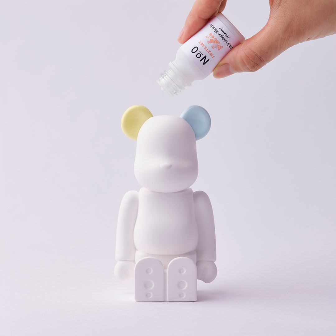 BE@RBRICK AROMA ORNAMENT No.0 COLOR SWEET W-DOUBLE- YELLOW BLUE