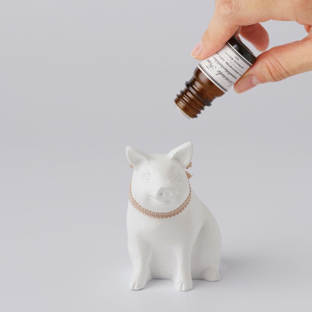 【名入れ刻印チャーム付き】AROMA ORNAMENT Little Pig