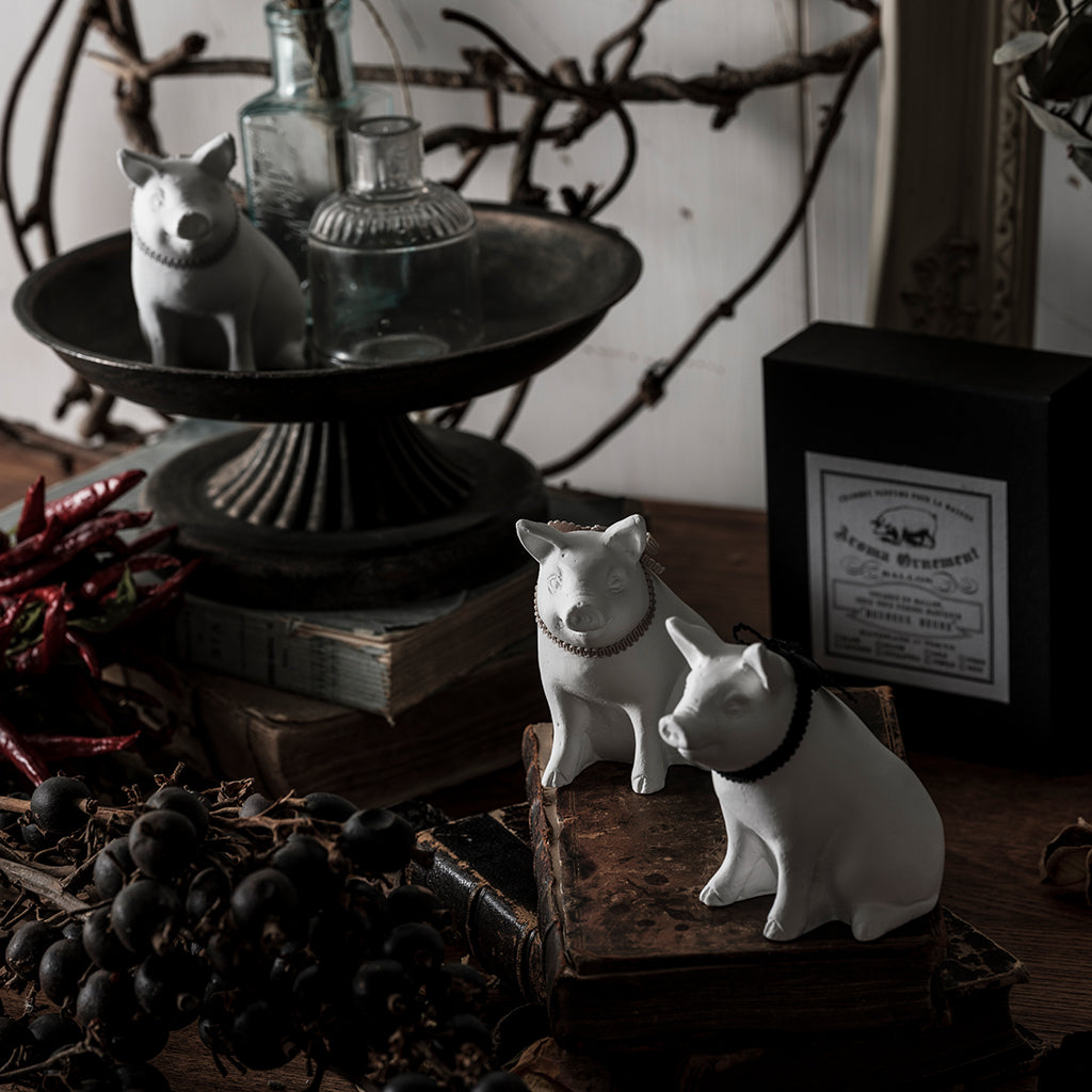 【名入れ刻印チャーム付き】AROMA ORNAMENT Little Pig