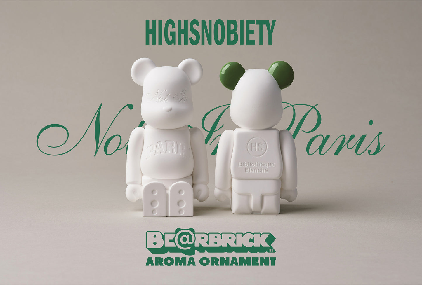 BE@RBRICK AROMA ORNAMENT No.+33 Not in Paris / GREEN