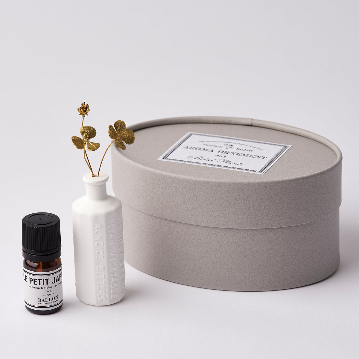 AROMA ORNEMENT with Metal Plants ＜クローバー＞